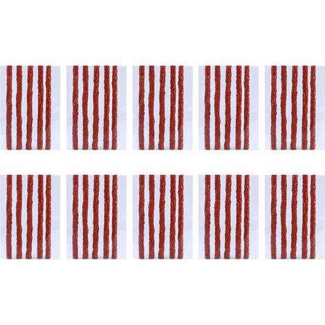 Kit de réparation de pneus sans chambre à air, 50 pièces, bandes de caoutchouc pour scooter, vélo, automobile, moto, bouchon de crevaison (1/4)