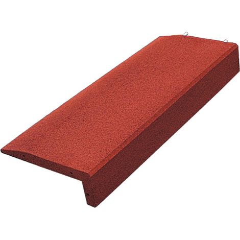 Bordures en caoutchouc pour aires de jeux / bordures en forme de L - 100 x 40 x 14,5 cm - Rouge