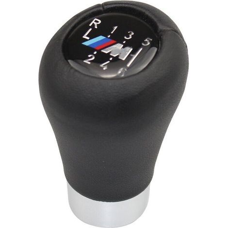 Pomo de palanca de cambios deportivo de cuero, 6 velocidades, Serie 3 (E46), Serie 5 (E60, E61, LCI), Serie 6 (E63, E64, LCI), X3F25, X4F26