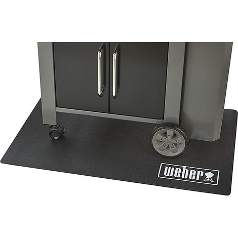 Weber – Tapis de protection de sol pour barbecue – Résistant aux intempéries – Anti-bactérien – 80 x 120 cm