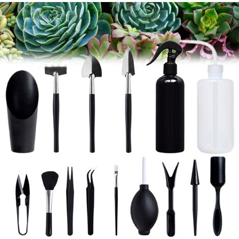 Kit de 15 outils de jardinage robustes, mini outils à main pour jardin, ensemble cadeau de jardinage (1/5)