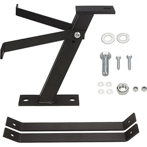 Attelage de tracteur de jardin en fer robuste pour tondeuse autoportée pour tondeuse à gazon à zéro tour Adaptateur de remorque avec barres de montage Noir (1/5)
