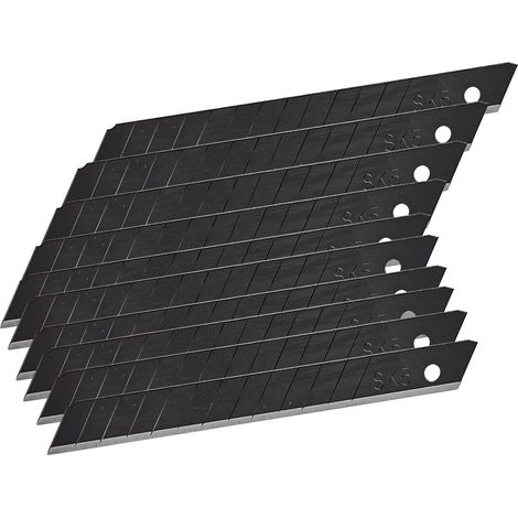 Kestek Cuttermesser Abbrechklingen Teppichmesser Ersatz Klingen 9mm SK5 schwarz (1/2)