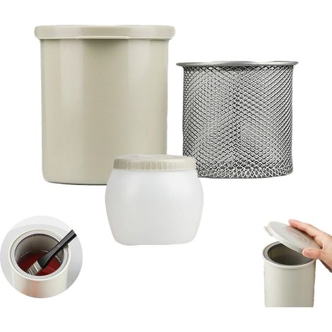 Nettoyeur Pinceau Seau, légèreté, Nettoyeur Pinceau en Acier, pour Le Nettoyage des brosses, Seau de Lavage Pinceau (1/5)