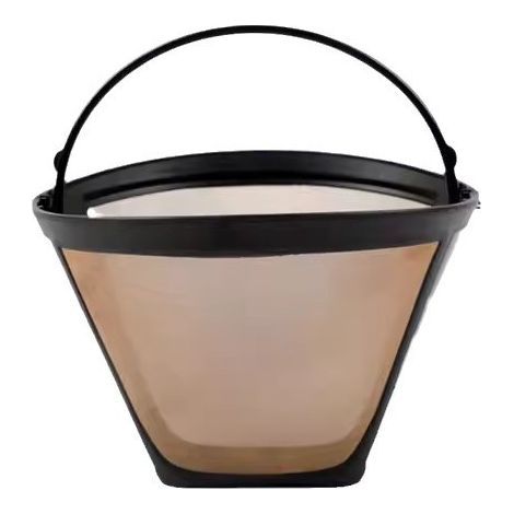 Permanenter Kaffeefilter, Edelstahl/PP, Abmessungen: 12 x 6 x 8 cm, schwarz/transparent (1/5)