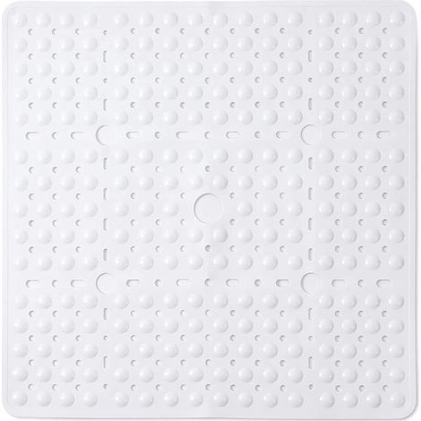Tapis De Douche - 70x70cm Pvc Antidérapant - Ventouses Puissantes Anti Moisissure - Pour Salle De Bain - 1 Pièce (1/5)