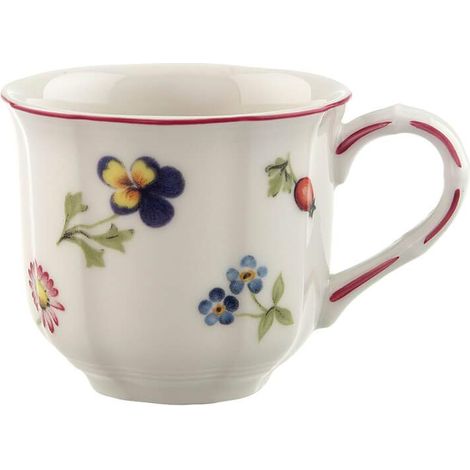 Villeroy & Boch Petit Fleur Tazza Delicata da Caffè, in Porcellana Premium con Fini Rilievi e Motivi di Fiori e Frutti, 200 ml, 1 pezzo (1/4)