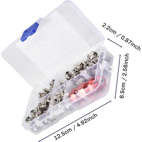 Kit de 61 graisseurs M6/M8/M10 en métal pour la lubrification mécanique. (1/5)