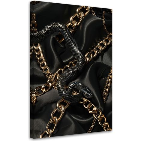 Tableau sur toile Tableau sur toile Serpent glamour 70x100 (1/5)