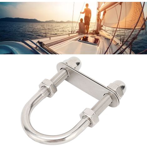 Boulons en U en acier inoxydable 316, vis en U avec écrous et rondelles - Accessoires pour yachts et quincaillerie marine M109545 (1/5)