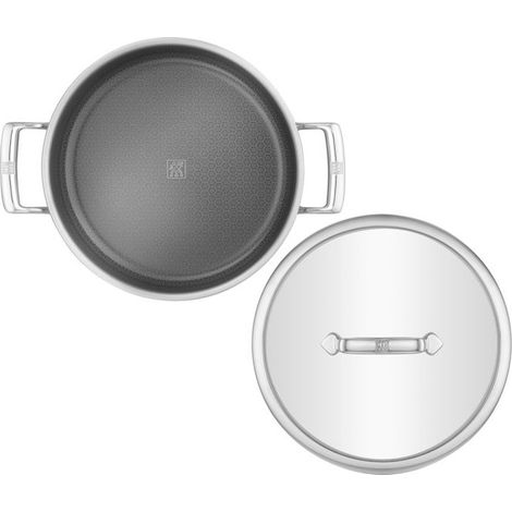 Zwilling 1034500 Peak Servierpfanne 26 cm Acciaio Inossidabile 18-10 Antiaderente Compatibile Induzione colore Nero