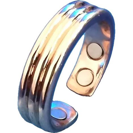 Anillo antironquidos, ajuste regulable, terapia magnética, 4 texturas, oro rosa.