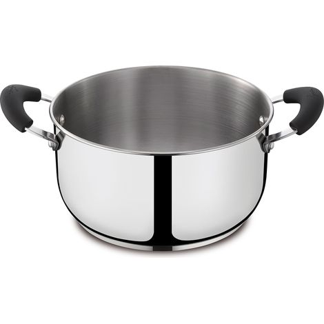 Lagostina Gioiosa Casseruola Fonda con 2 Maniglie, Acciaio Inox 18/10, Diametro Ø 18 cm, 2.3 Litri, Pentola Induzione, Gas e Forno fino a 250 °C, Finitura Lucida Esterna e Satinata Interna (1/4)