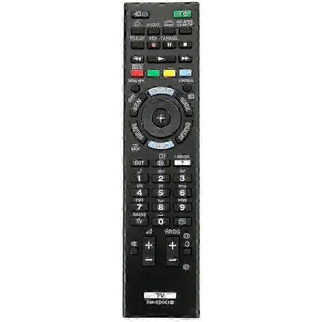 Télécommande de remplacement RM ED061 pour téléviseurs Sony. compatible avec les modèles KDL 42W706B. 32W706B et 50W829B. (1/4)