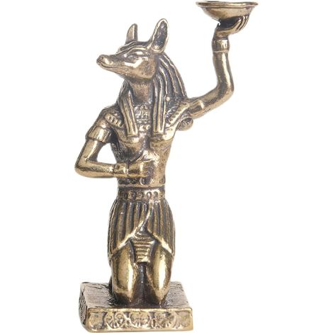 Retro Anubis Figur au Goldenem Messing mit Langlebigem Design et Flachem Boden for Elegante (1/5)