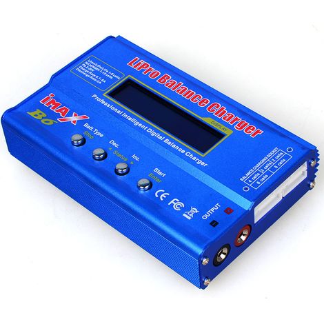 Chargeur Lipo 80W 6A Pro équilibreur haute puissance pour LiPo/Li-Ion/LiFe (1-6S), NiMH/NiCd (1-15S), station de charge polyvalente (1/3)