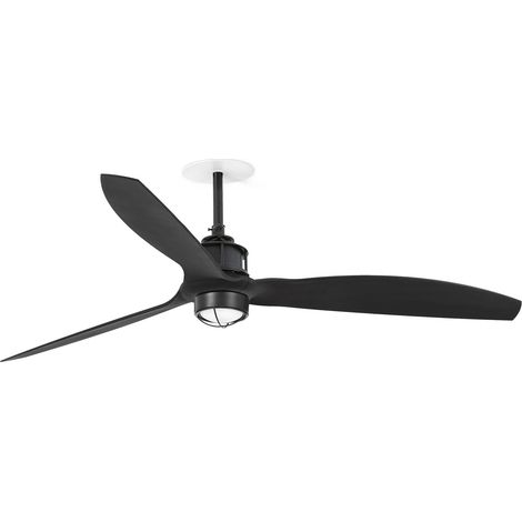 FARO Ventilatore da soffitto a incasso in acciaio Nero Opaco motore DC silenzioso 6 velocita funzione inversa per soffitti inclinati misura M Just Fan FARO-32100R1N