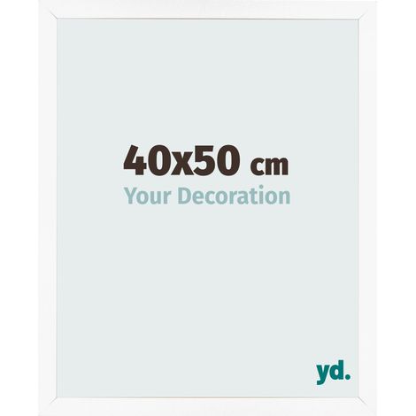 yd. - Cadre photo 40x50 - Blanc Mat - MDF - Bologna