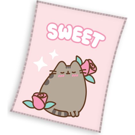 Plaid polaire 150x200 cm Pusheen So Sweet Rose