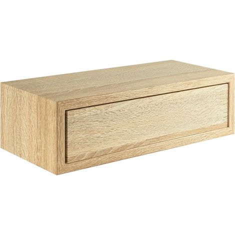 Étagère murale avec tiroir, table de chevet suspendue, étagère murale, chêne Sagerau, 45 x 14,3 x 23,7 cm - Legolo Maxi (1/4)
