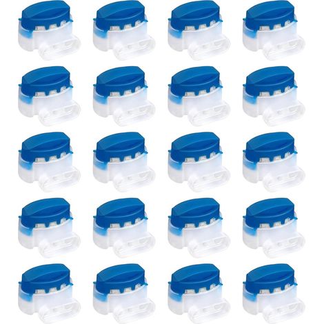 Connecteur De Câble - Étanche Avec Gel De Résine - Pour Fils 0,5 À 1,5 mm² (14-22 AWG) - Usage Extérieur Jardin Robot Tondu - Lot De 20 Pièces