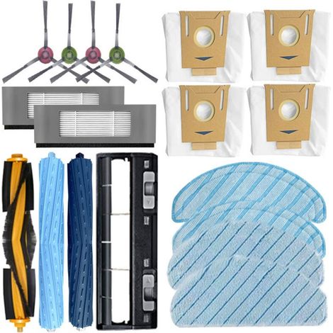 Kit di accessori per l'aspirapolvere robot Ecovacs T8/T9 AIVI, comprendente spazzola principale, spazzola laterale, panno e filtro. (1/4)