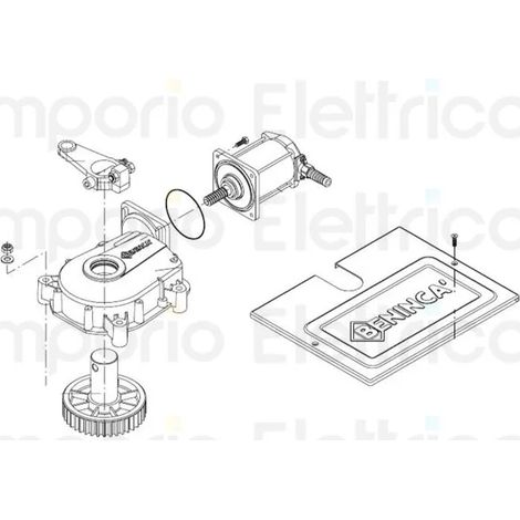 beninca pièce détachée moteur 24v pour du.it24nve 9686646 (1/3)