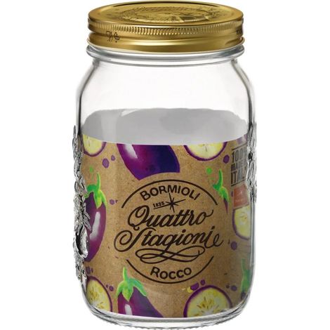 Bocal en Verre avec Couvercle 1 L, Transparente (1/5)