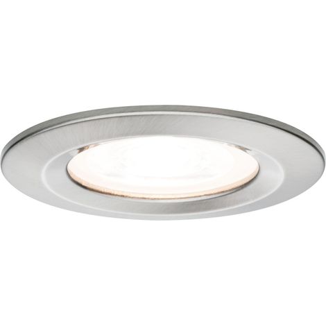spots encastrés LED Nova rond incl. 35W projecteurs encastrés Acier brossé spot Alu zinc lampe encastrée GU10 (1/5)