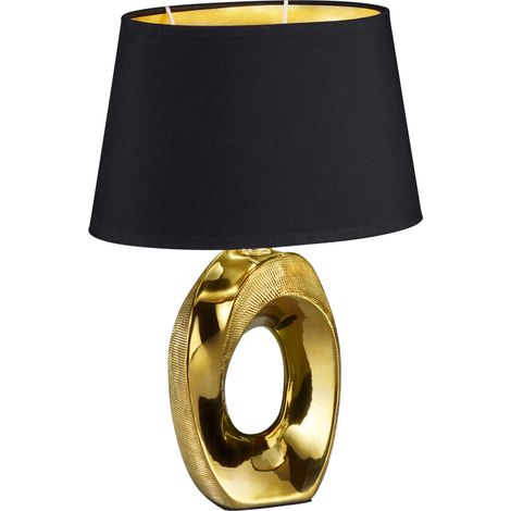Lámpara de mesa Modern Gold Cerámica Taba H33 cm Trio Lighting (1/5)