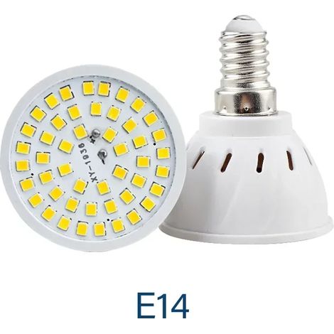 Lampes de croissance pour plantes Ampoule LED spot (E14, blanc chaud 220 V, lot de 3, 48 LED) pour éclairage intérieur (1/5)