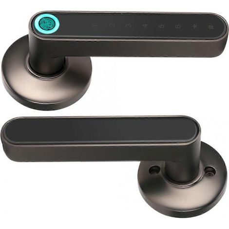 Serrure intelligente sans clé à pêne dormant à empreinte digitale avec clavier d'entrée