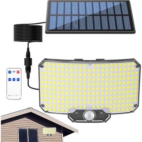 Éclairage d'ambiance extérieur sans fil Lampe murale rechargeable avec détecteur de mouvement étanche télécommande (1/4)