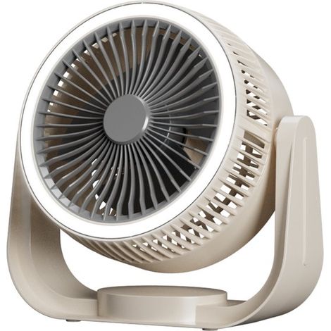 Ventilatore,Ventilatore per la circolazione dell'aria,Ventilatore da tavolo e da parete 2 in 1,Non richiede foratura,3 velocità,Bianco (1/5)