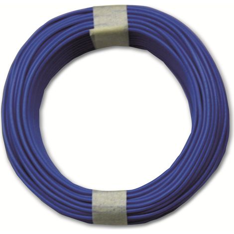 Fil de cuivre BELI-BECO, D 105/10 bl, 10m, bleu, 0,5mm
