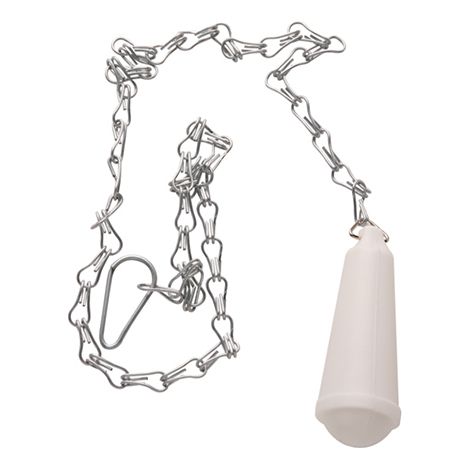 Chaîne de réservoir haute en aluminium avec bouton en plastique.