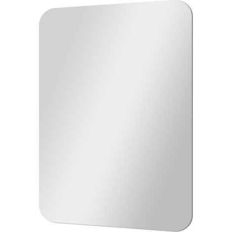 Specchio bagno 60x90 cm con angoli stondati e installazione reversibile (1/3)