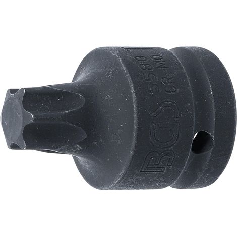 Punta de vaso de impacto  longitud 60 mm  20 mm (3/4")  perfil en T (para Torx) T80 (1/2)