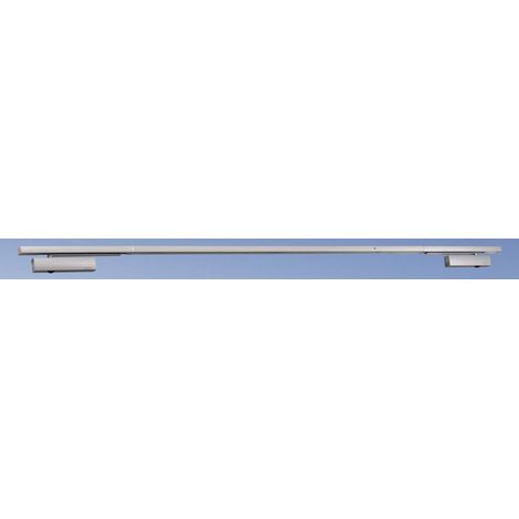 Türschließer TS 5000L R-ISM-BG VP  Größe EN 2-6 , 2 Flügel  mit Gleitschiene und Rauchmeldezentrale, silber