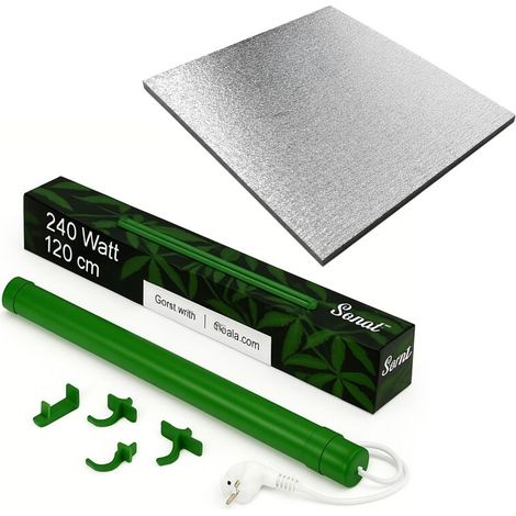 Solux Grow Heizung 240 Watt 120 cm + Isoliermatte – Pflanzen Heizung (1/5)