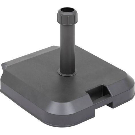 Supporto per ombrellone opanéo su rotelle, antracite 39 kg, calcestruzzo - Hespéride
