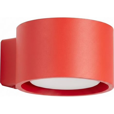 Wandleuchten MODO rot 1xGx53 10cm Aluminium Sollux (1/5)