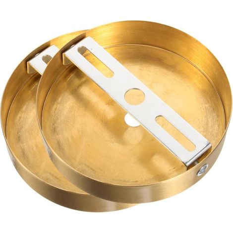 Lot De 2 Plaques De Montage En Laiton Doré Pour Lustres Et Appliques Murales Socle De Plafonnier Moderne Pour Suspension De Luminaires Intérieurs Support Polyvalent Pour Salon Et Chambre (1/5)