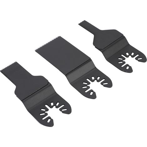 Lames de scie oscillantes multifonctions (lot de 3) : outil de coupe de précision pour métal, bois et plastique. (1/5)