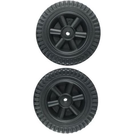 Pair Lot de 2 roues de rechange 150mm pour barbecue à gaz – Plastique robuste – Diamètre trou 8-10mm – Facile à installer (1/5)