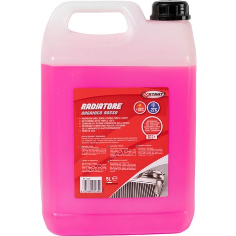 Liquido radiatore rosso 5L -22°C per motori monoblocco in alluminio