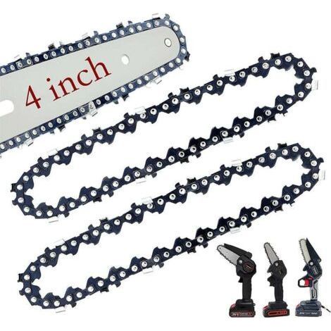Lot de 2 mini chaînes de tronçonneuse 4 pouces chaînes de rechange (1/5)