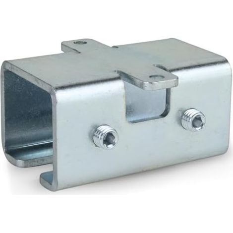 Supporto Soffitto Binario Scorrevole Monorotaia Ferro Zincato Modello Premium Doppio Utilizzo: Staffa e Giunzione Ideale per porte e cancelli scorrevoli teloni e sistema di scorrimento (1/4)