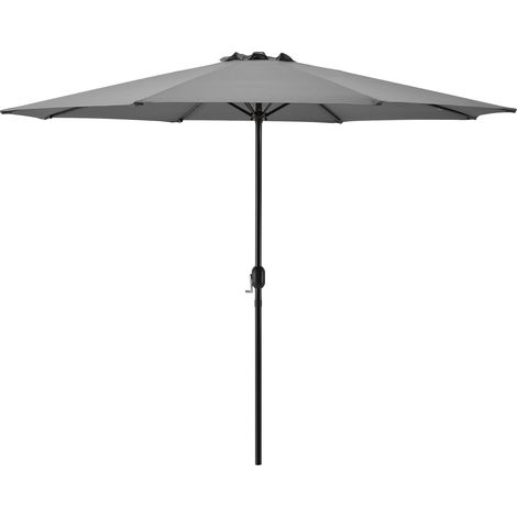 Sombrilla Sonn con Manivela poliéster/acero 300 x 230 cm Gris [casa.pro]