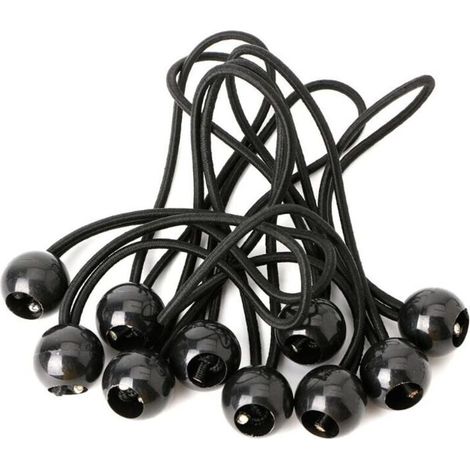 30 Pièces Cordon Élastique, Cordon Élastique pour Bâche, Cordon Élastique, Cordon Élastique pour Pavillon, Bâche, Camping, Tente, Harnais d'Extension de Rideaux (200mm) (1/4)